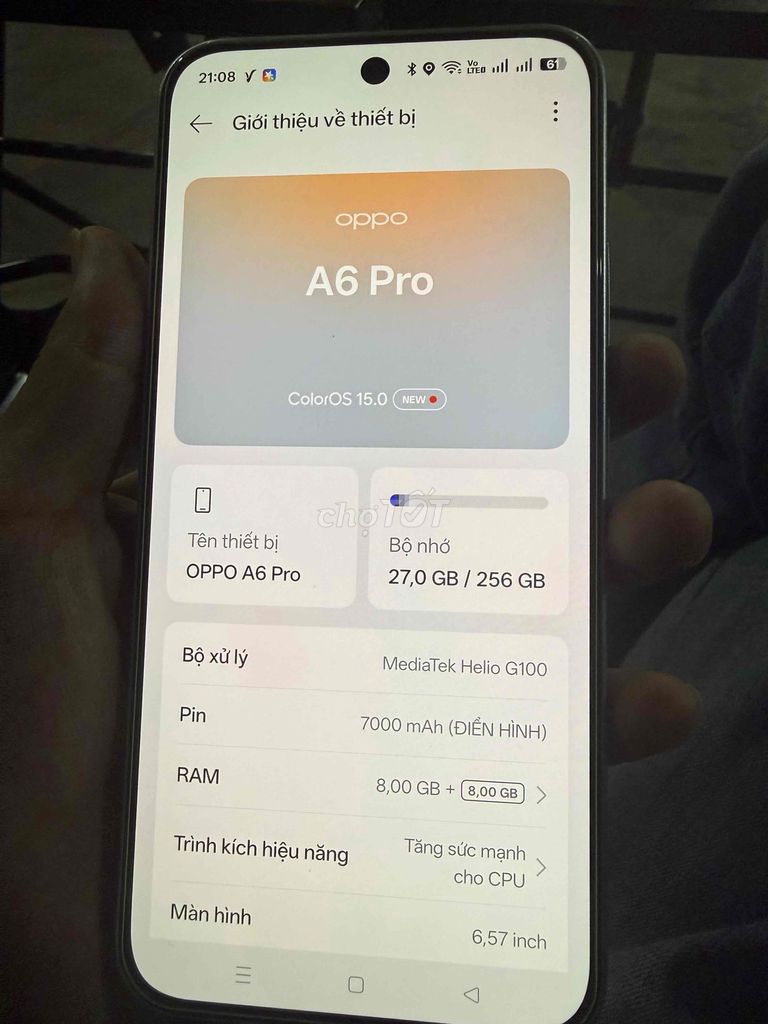 Oppo A6 Pro 256GB Xám. Mua bán Điện thoại tại Huyện Củ Chi Tp Hồ Chí Minh được đăng bởi phan minh tiến hình 1