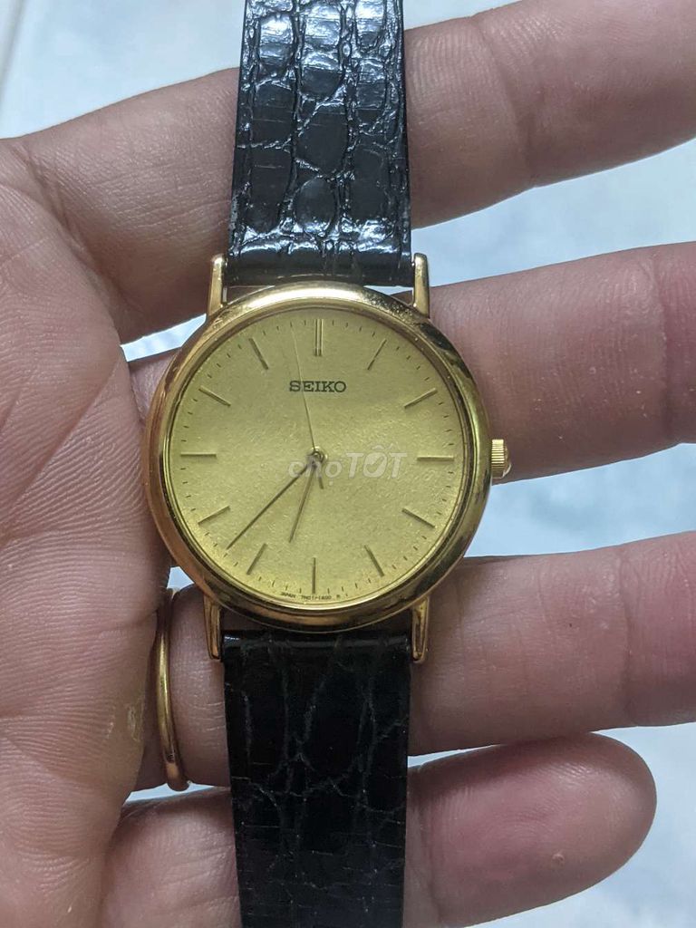 Đh pin Seiko mạ vàng