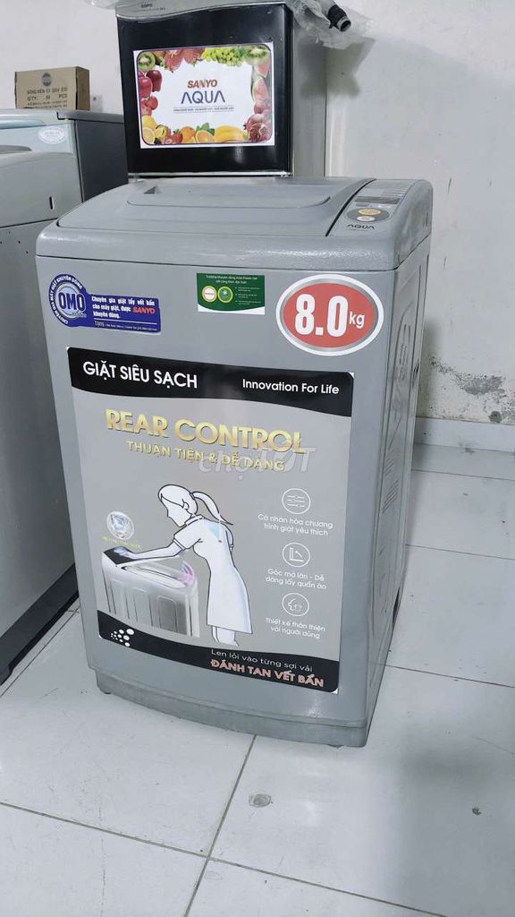 Cần Bán Máy giặt Aqua 8kg Giặt vắt êm. Mua bán Máy giặt tại Quận Cẩm Lệ Đà Nẵng được đăng bởi Thanh Thanh  hình 1