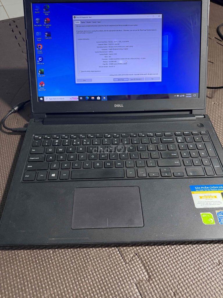 Dell Inspiron 3558 i5-5200U 8GB/128GB VGA 820M 2G. Mua bán Laptop tại Thành phố Đà Lạt Lâm Đồng được đăng bởi phong hình 1