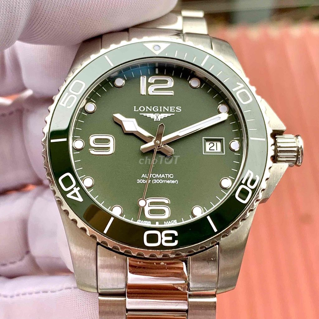 Đồng hồ Longines Hydro Conquest Nam Xanh lá 41mm. Mua bán Đồng hồ tại Quận Hoàng Mai Hà Nội được đăng bởi Anh Tuấn hình 1