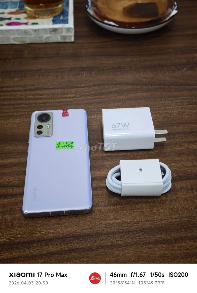 Xiaomi Mi 12 5G 12/256 Tím sạc 67w có ship COD. Mua bán Điện thoại tại Quận Hoàng Mai Hà Nội được đăng bởi Trần Ngọc Hiếu hình 1