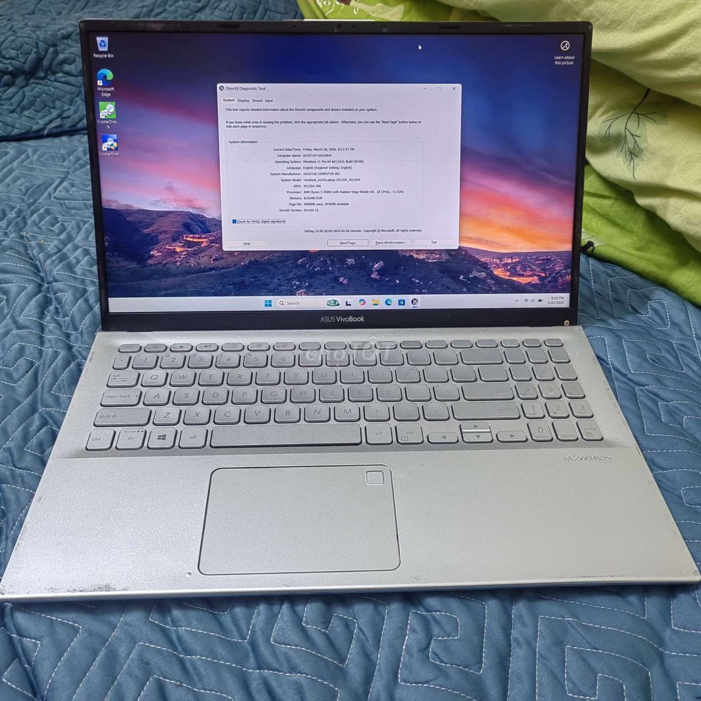 Asus Vivobook Ryzen 5 8GB/128GB. Mua bán Laptop tại Quận Long Biên Hà Nội được đăng bởi Trung Kiên hình 1