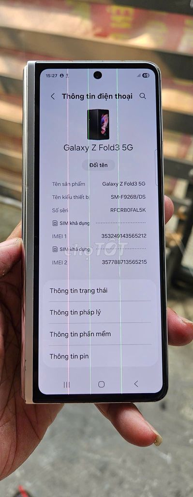 Samsung Galaxy Z Fold3 5G 256GB Bạc. Mua bán Điện thoại tại Quận 7 Tp Hồ Chí Minh được đăng bởi 21.Nguyễn Hoàng huy 8a1 hình 1