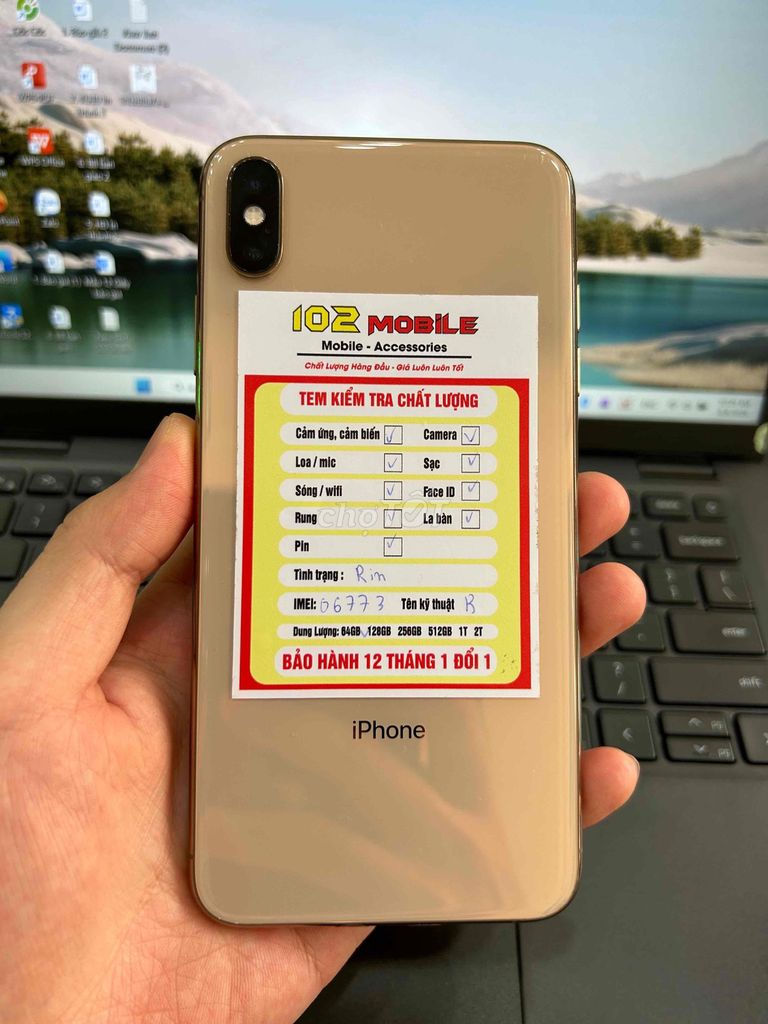 iPhone Xs Max 64GB Vàng Gold máy chức năng đầy đủ. Mua bán Điện thoại tại Thành phố Buôn Ma Thuột Đắk Lắk được đăng bởi Nguyễn Hoàng hình 1