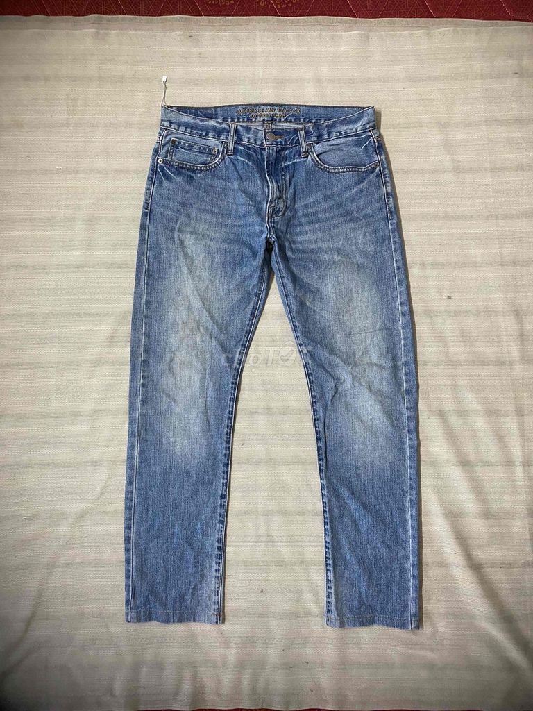 Quần jean nam American Eagle Cotton xanh size 32. Mua bán Quần áo tại Thành phố Tân An Long An được đăng bởi Shop 3986 hình 1
