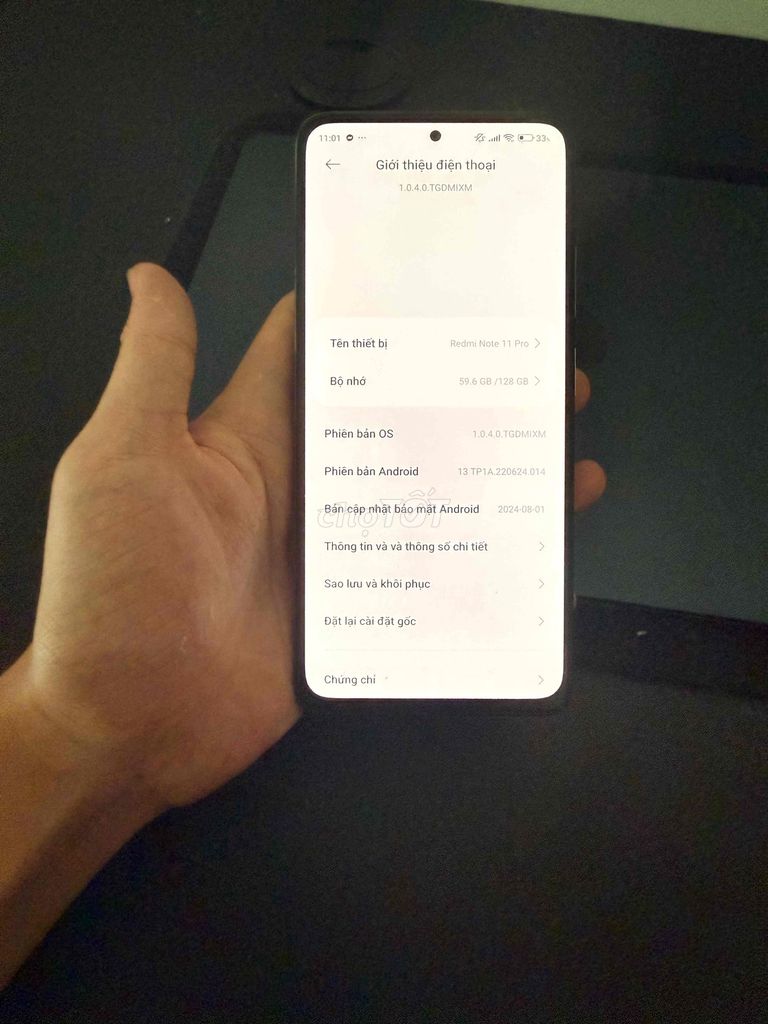 Xiaomi Redmi Note 11 Pro 128GB. Mua bán Điện thoại tại Quận 12 Tp Hồ Chí Minh được đăng bởi Nguyễn Lê Hoàng Vũ  hình 1