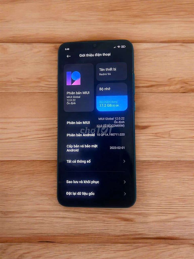 Xiaomi Redmi 9A 32GB Xanh. Mua bán Điện thoại tại Thành phố Dĩ An Bình Dương được đăng bởi tan hình 1