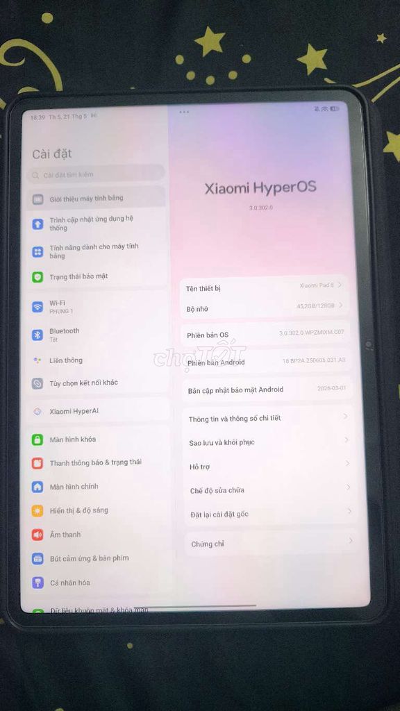 Xiaomi Pad 8 Đã qua sử dụng. Mua bán Máy tính bảng tại Quận Ngũ Hành Sơn Đà Nẵng được đăng bởi Hoàng Kim Luật hình 1