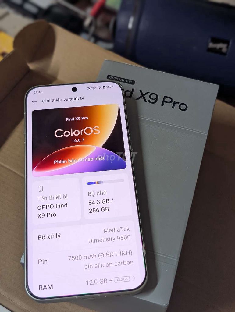 OPPO Find X9 Pro 256GB Trắng. Mua bán Điện thoại tại Thành phố Huế Thừa Thiên Huế được đăng bởi HT hình 1