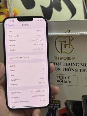 13 pro max 128Gb Chính hãng Vna 99% giao lưu gl. Mua bán Điện thoại tại Quận Nam Từ Liêm Hà Nội được đăng bởi TH Mobile