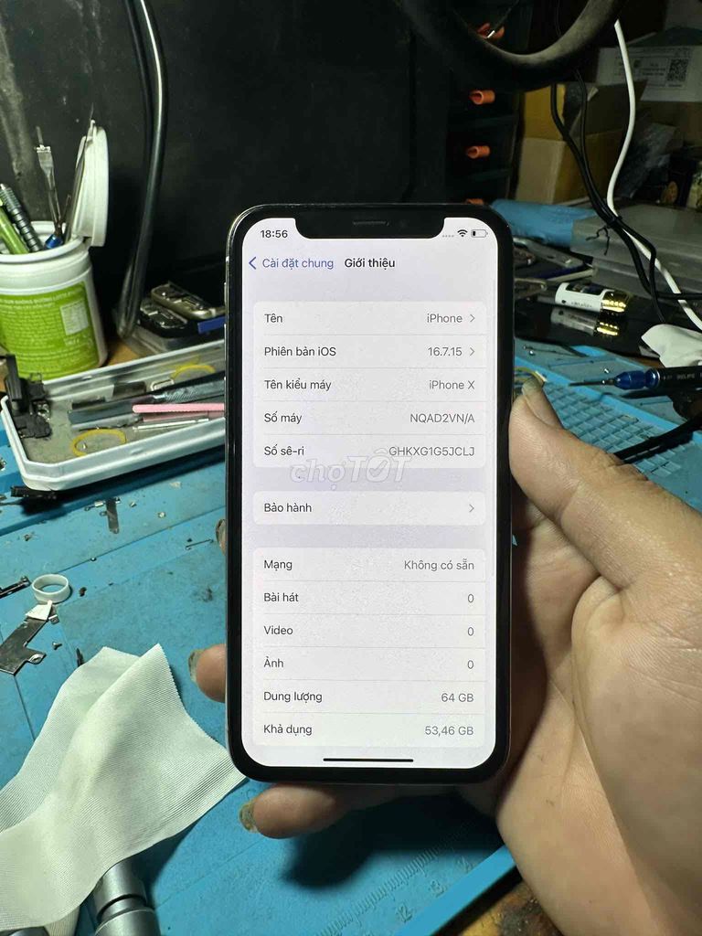 iPhone X 64GB Trắng full cn. Mua bán Điện thoại tại Huyện Chương Mỹ Hà Nội được đăng bởi Lại V.Anh hình 1