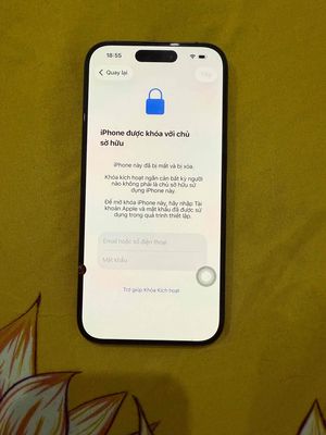 Apple iPhone 15 Pro 128GB Đen Dính iCloud