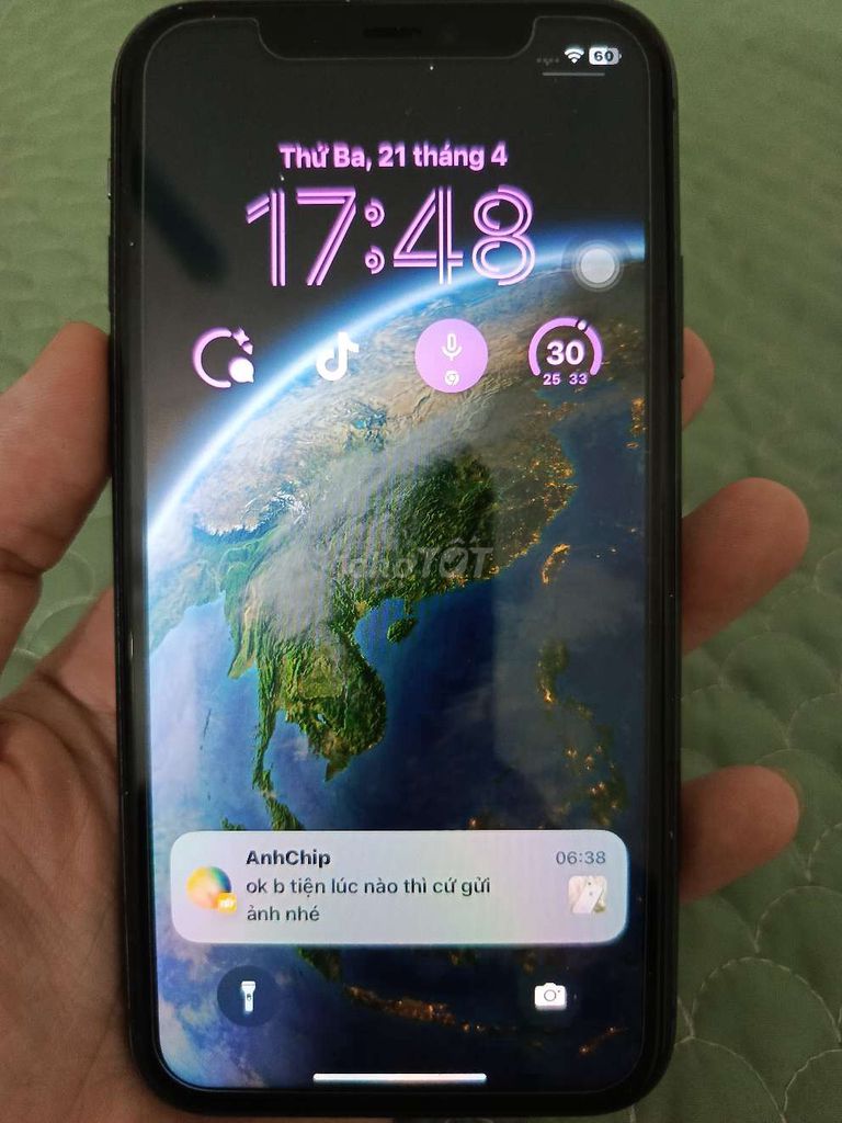Apple iPhone 11 128GB Đen Đã sử dụng. Mua bán Điện thoại tại Huyện Thanh Trì Hà Nội được đăng bởi Dương hình 1