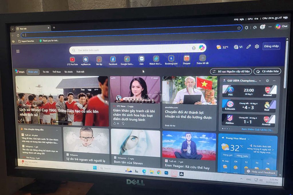 Màn hình Dell 20 inch Đã sử dụng. Mua bán Phụ kiện (Màn hình, Chuột...) tại Quận Cầu Giấy Hà Nội được đăng bởi Ngô Thái hình 1