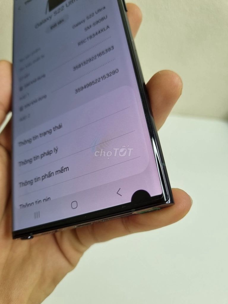 Samsung Galaxy S22 Ultra Đen Đốm màn hình. Mua bán Điện thoại tại Quận 1 Tp Hồ Chí Minh được đăng bởi Hội Đồ Điện Tử hình 1