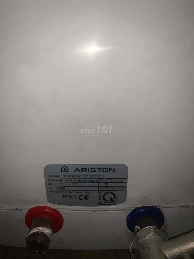 Bình nóng lạnh Ariston 30 lít STAR B 30 R 2.5 FE. Mua bán Thiết bị vệ sinh, nhà tắm tại Quận Hà Đông Hà Nội được đăng bởi Dương hình 3