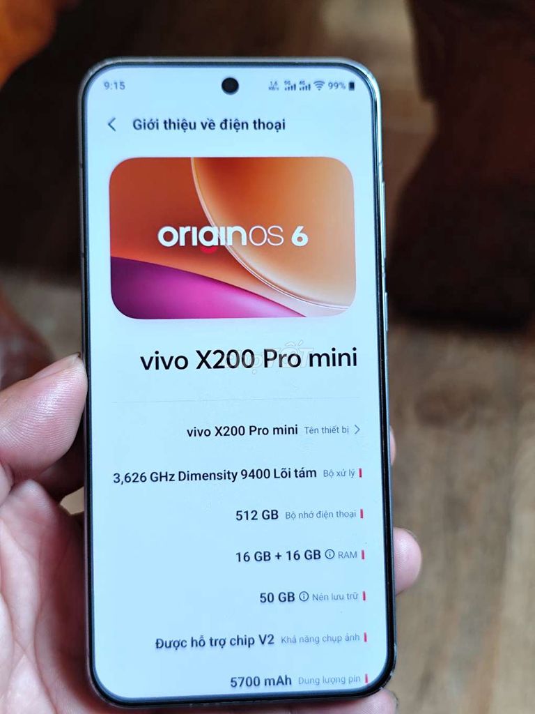Vivo X200 Pro mini 16/512GB. Mua bán Điện thoại tại Huyện Phú Giáo Bình Dương được đăng bởi anh khôi hình 1