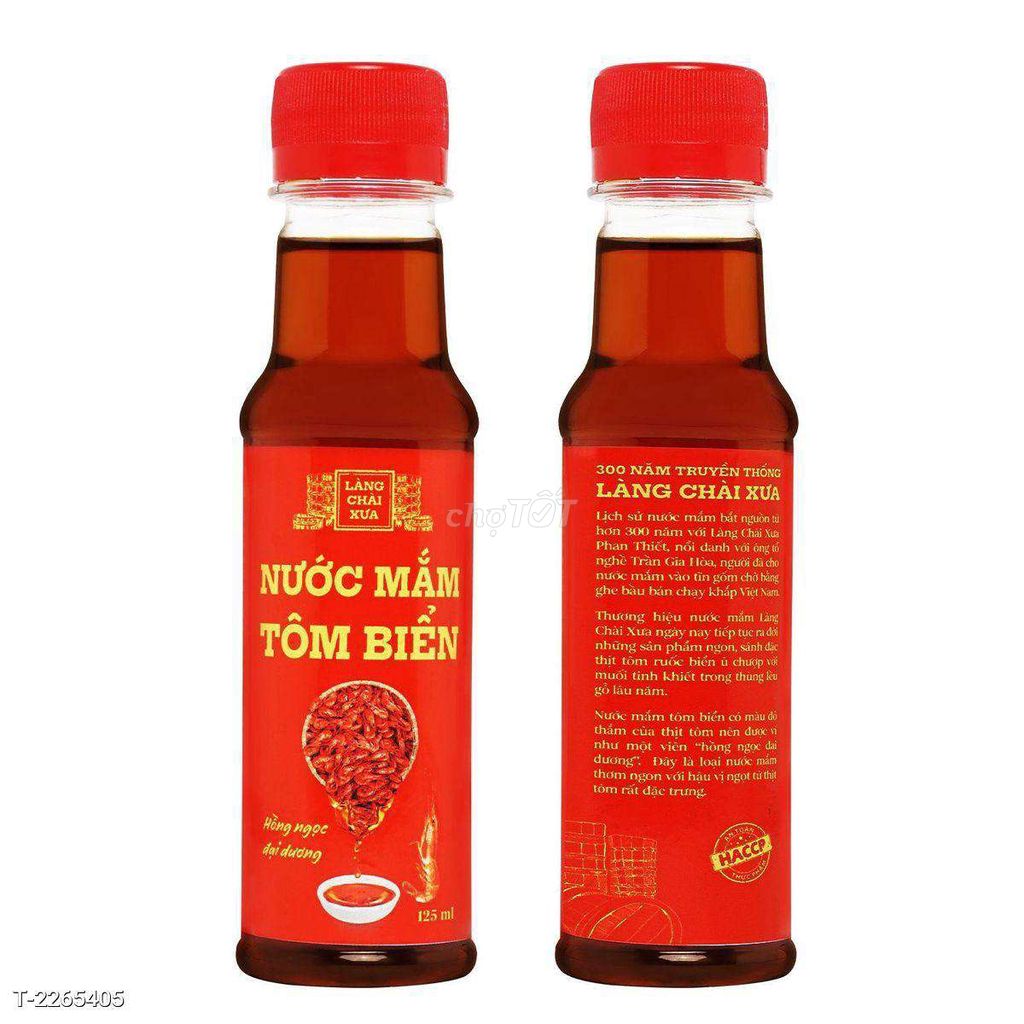 Nước mắm tôm biển chai 125ML - LÀNG CHÀI XƯA