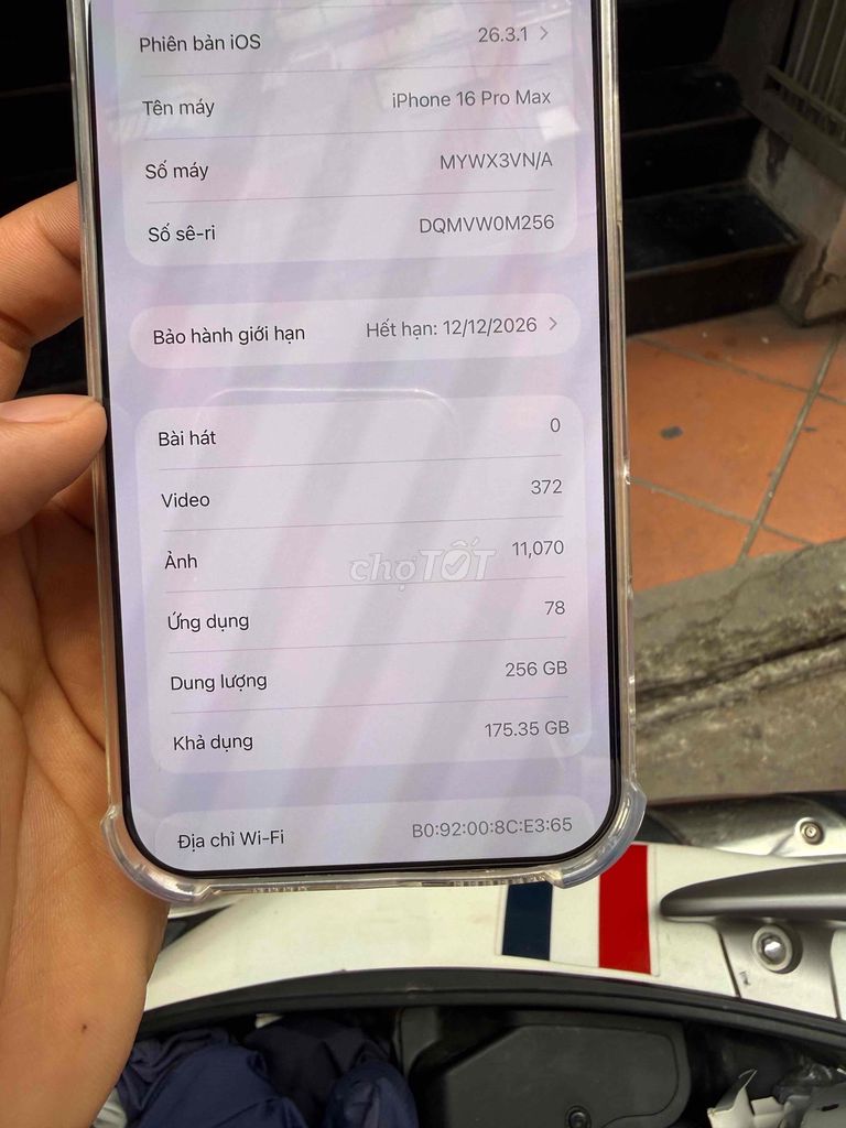 iphone 16 pro max 256 gold bht12/2026 fullbox. Mua bán Điện thoại tại Quận Hoàng Mai Hà Nội được đăng bởi Minh Đức hình 1