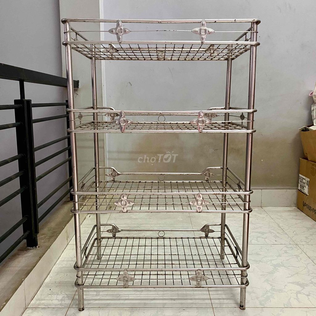 Kệ Chén Inox 4 Tầng Inox Minh Bảo 60 x 40 x 95 cm