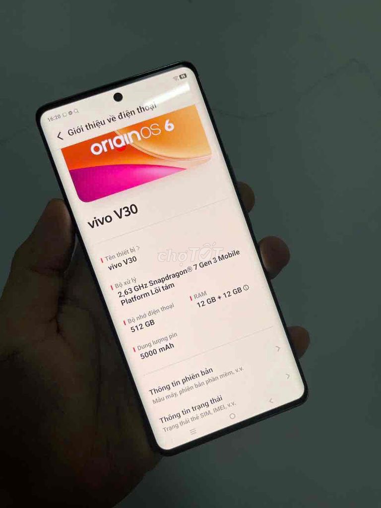 Vivo V30 5G 12GB/512GB Việt nam Lưng mẻ nhỏ xíu. Mua bán Điện thoại tại Quận 8 Tp Hồ Chí Minh được đăng bởi Thanh Tâm Mobile hình 1