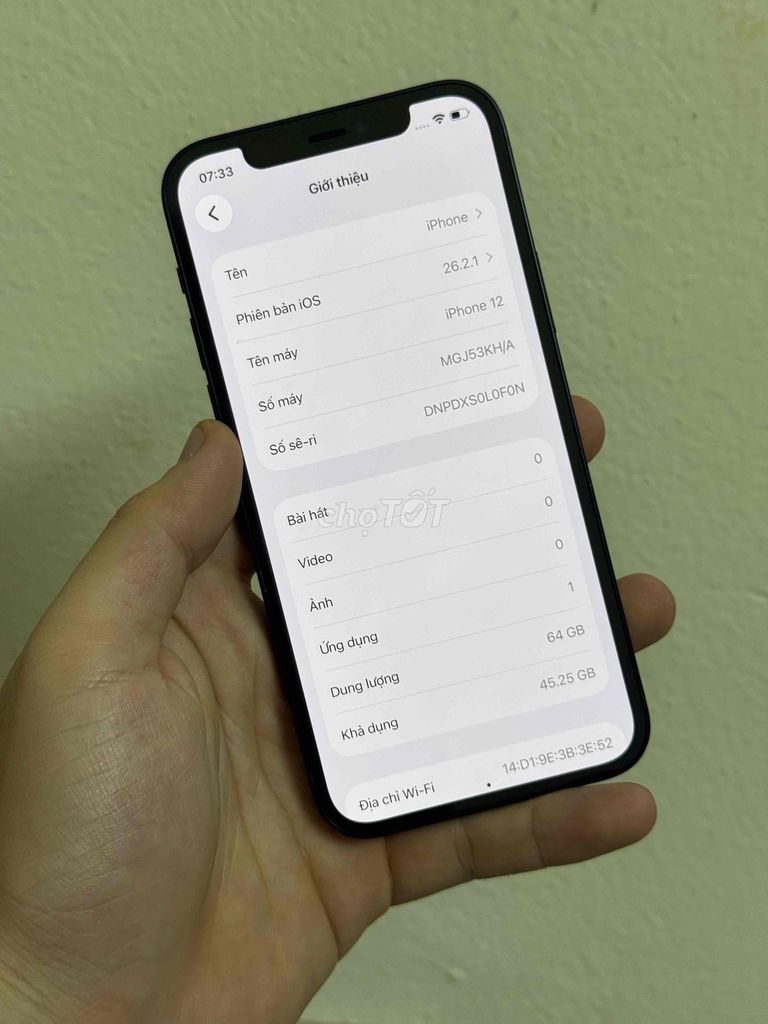 12 64gb zin áp đẹp 99%. Mua bán Điện thoại tại Quận Long Biên Hà Nội được đăng bởi Phùng Quang hình 1