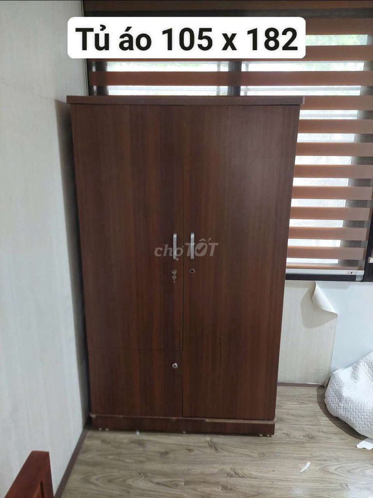 Tủ quần áo gỗ ép 2 cánh 105x182cm. Mua bán Tủ, kệ gia đình tại Quận Hà Đông Hà Nội được đăng bởi Vũ văn khương hình 1
