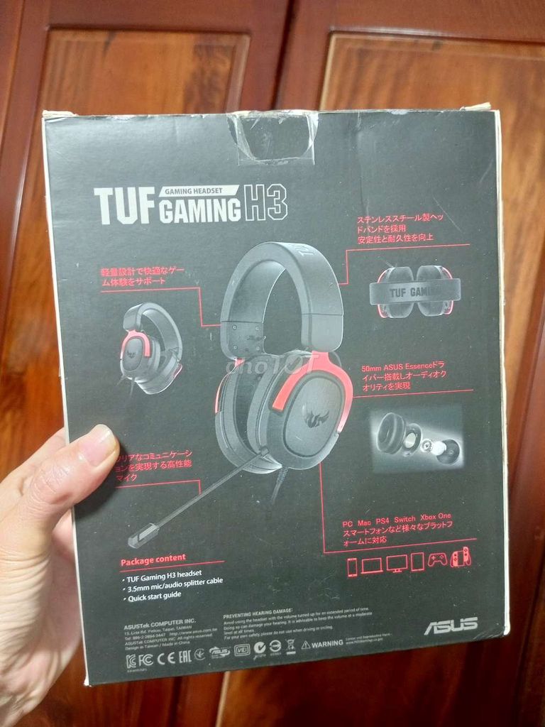 Tai nghe ASUS TUF GAMING H3 Đỏ Mới. Mua bán Tivi, Âm thanh tại Thành phố Huế Thừa Thiên Huế được đăng bởi A Na hình 1