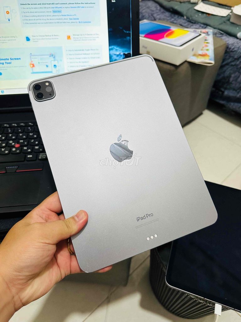 🎁 IPAD PRO 11in M2 128GB WIFI XÁM ZIN ALL 98.5%. Mua bán Máy tính bảng tại Quận Gò Vấp Tp Hồ Chí Minh được đăng bởi TienLe iPad Giá Rẻ hình 1