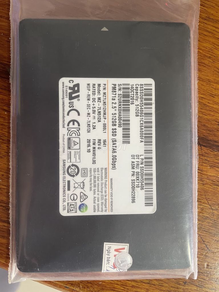 Ổ cứng SSD 250GB, 500GB, 512GB