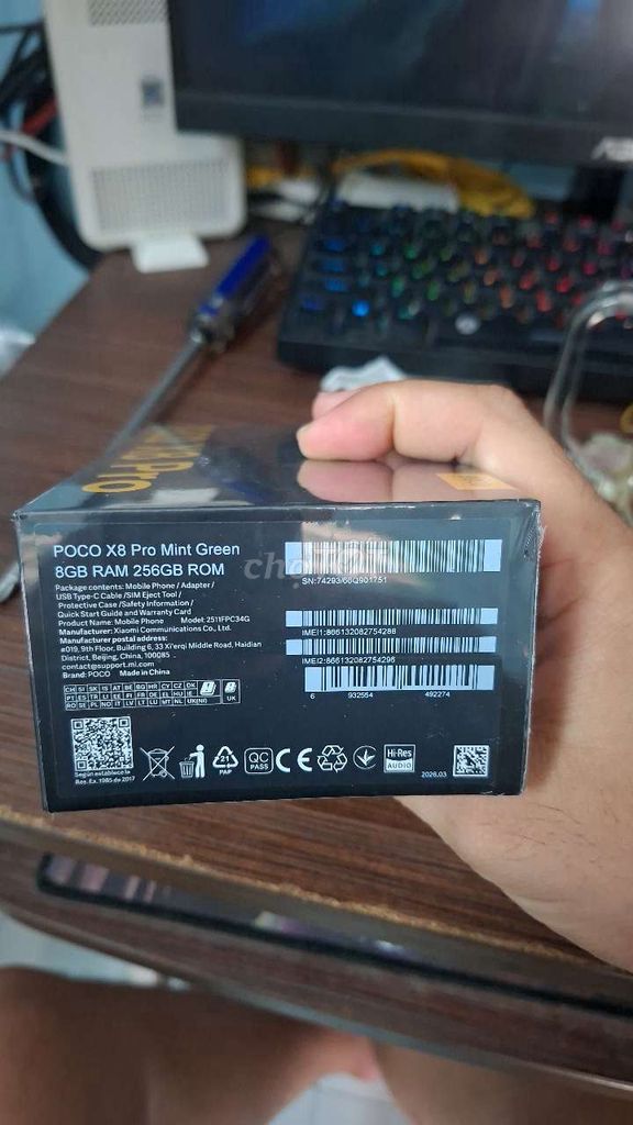 POCO X8 Pro 8GB 256GB Mint Green. Mua bán Điện thoại tại Quận 12 Tp Hồ Chí Minh được đăng bởi Quốc Kim hình 1