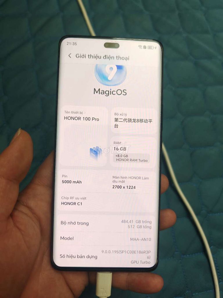 Honor 100 Pro 512GB Đen. Mua bán Điện thoại tại Huyện Giao Thủy Nam Định được đăng bởi Anh Đức hình 1