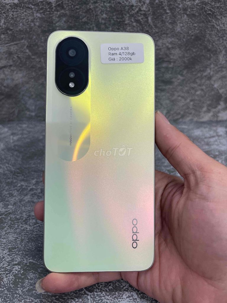 Oppo A38 128GB Vàng nhạt Like New. Mua bán Điện thoại tại Quận 4 Tp Hồ Chí Minh được đăng bởi Tuấn hình 1