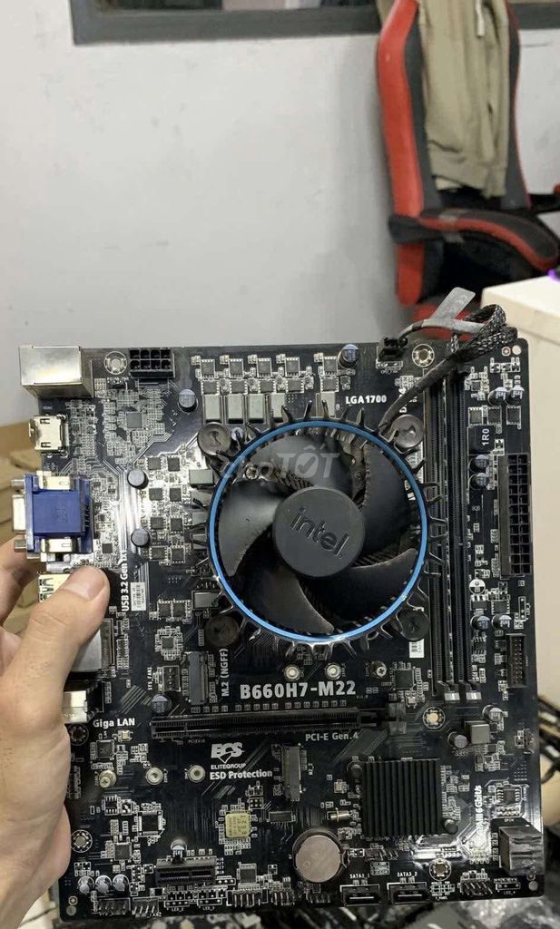 Bo mạch chủ ECS B660H7-M22 +i5 12400f. Mua bán Linh kiện (RAM, Card...) tại Thành phố Gia Nghĩa Đắk Nông được đăng bởi vinh hình 1