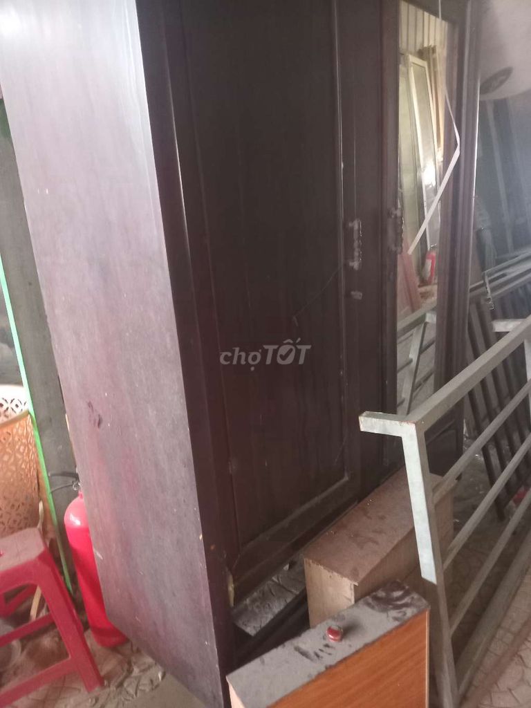 Tủ áo gỗ xưa. Mua bán Nội thất, đồ gia dụng khác tại Huyện Phong Điền Cần Thơ được đăng bởi Thanh chuyên mua bán đồ thanh lý hình 1