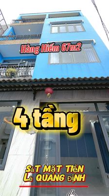💥 BÁN NHÀ SÁT MẶT TIỀN LÊ QUANG ĐỊNH, P.14, BÌNH THẠNH – NGANG ~8M, NH