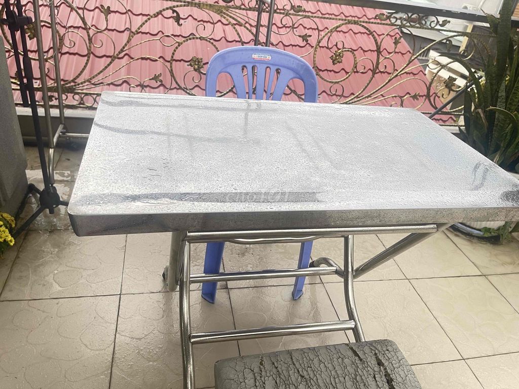 Bàn ăn Inox Bạc Hiện đại. Mua bán Bàn ghế tại Quận 4 Tp Hồ Chí Minh được đăng bởi Hothi Thao hình 1