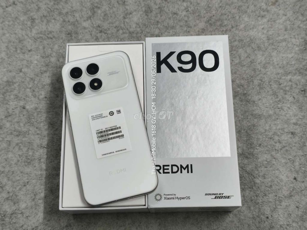 Redmi K90 Trắng 12/256 fullbox ROM Gốc. Mua bán Điện thoại tại Quận Gò Vấp Tp Hồ Chí Minh được đăng bởi Thanh Tri hình 1