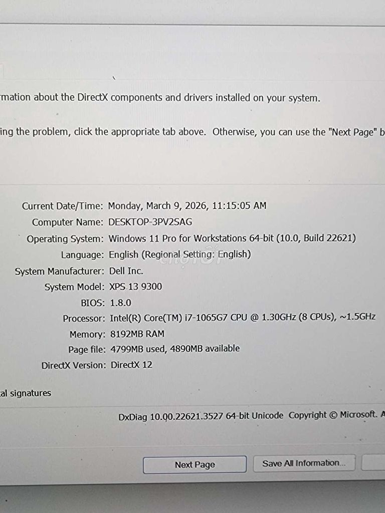 Dell XPS 13 9300 i7-1065G7 8GB/256GB. Mua bán Laptop tại Quận Bình Thạnh Tp Hồ Chí Minh được đăng bởi Kim Ngân hình 1