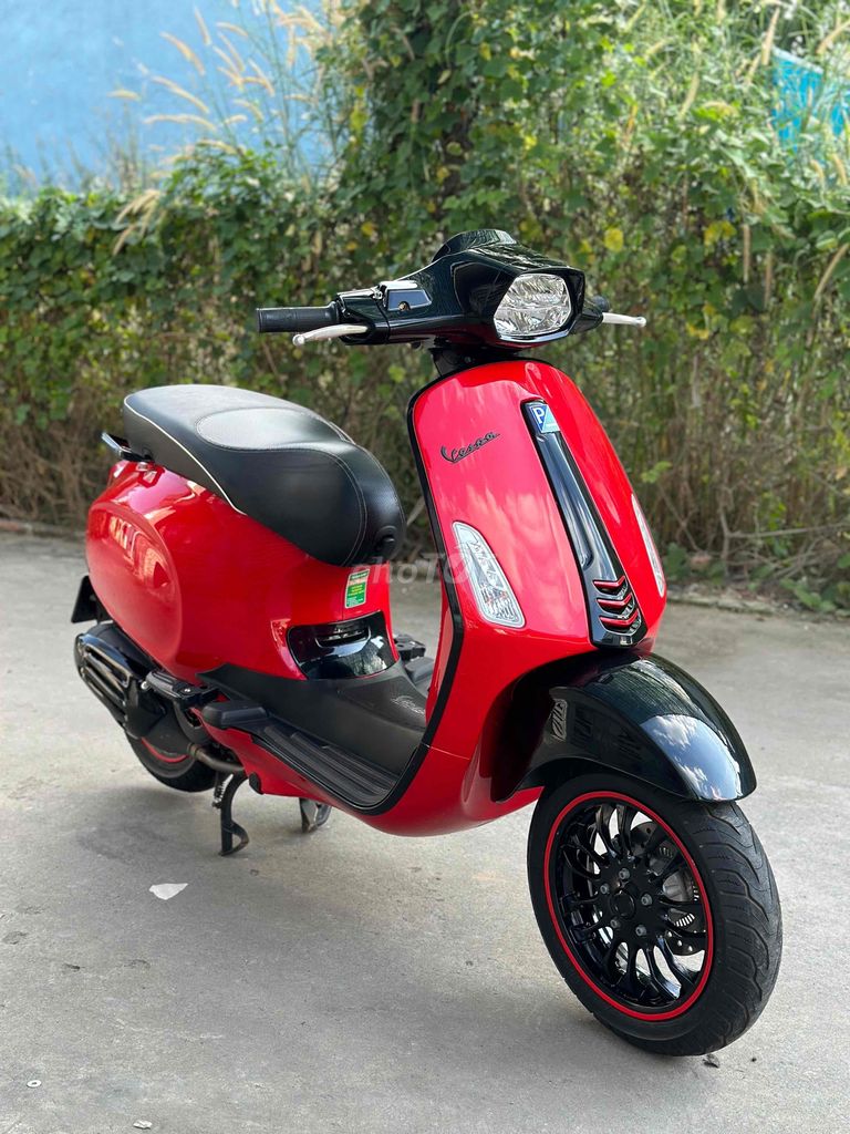 🌈 Vespa Sprint 2019 Đỏ Đen—Xe Đẹp! Máy Zin