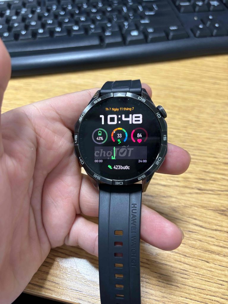 Huawei Watch GT4 Đen Smartwatch còn sạc còn box. Mua bán Thiết bị đeo thông minh tại Quận 3 Tp Hồ Chí Minh được đăng bởi Quoc Viet hình 1