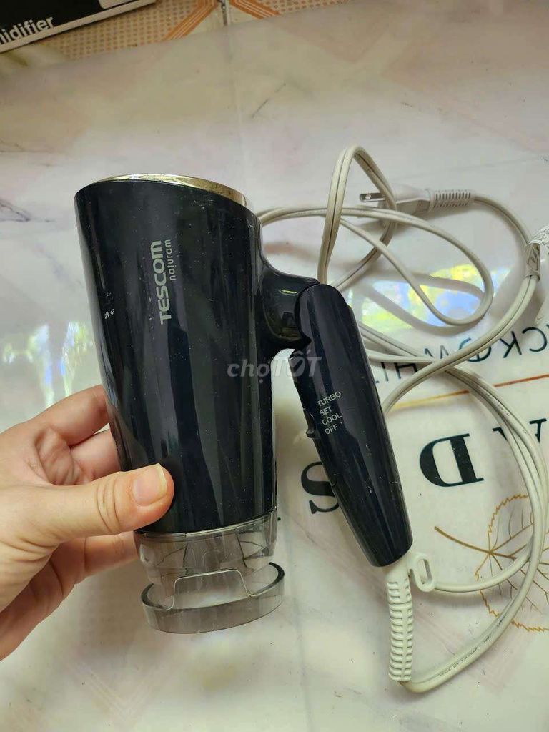 Máy sấy tóc Tescom Naturam Đen Gấp gọn. Mua bán Nội thất, đồ gia dụng khác tại Quận Sơn Trà Đà Nẵng được đăng bởi ban ca the gioi hình 1