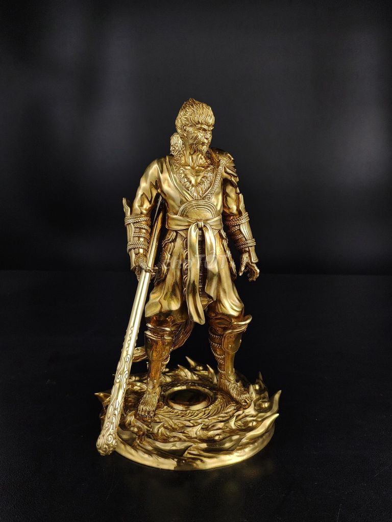 Tượng Đồng Wukong Đồng Vàng