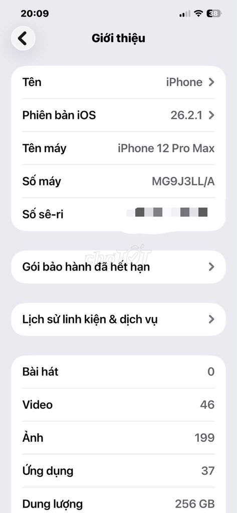 12 PROMAX 256GB có nhận gl androi quốc tế. Mua bán Điện thoại tại Thành phố Vũng Tàu Bà Rịa - Vũng Tàu được đăng bởi Công hình 1