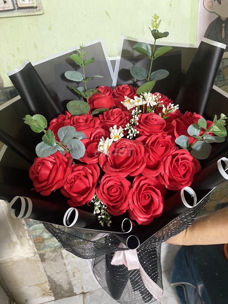 Bó hoa sáp Đỏ. Mua bán Cây cảnh, đồ trang trí tại Huyện Bình Chánh Tp Hồ Chí Minh được đăng bởi Nhu Huynh hình 1