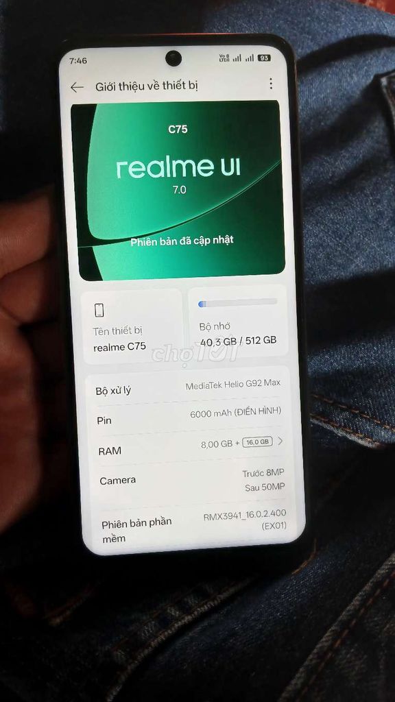 Realme C75 8GB/512GB. Mua bán Điện thoại tại Quận 12 Tp Hồ Chí Minh được đăng bởi a Tam Grab  hình 1