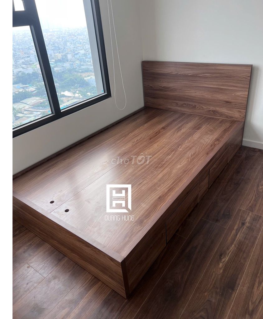 GIƯỜNG GỖ MDF-GIƯỜNG MDF-GIƯỜNG MDF-GIƯỜNG GỖ MDF. Mua bán Giường, chăn ga gối nệm tại Thành phố Biên Hòa Đồng Nai được đăng bởi Nội Thất Quang Hùng TD hình 1
