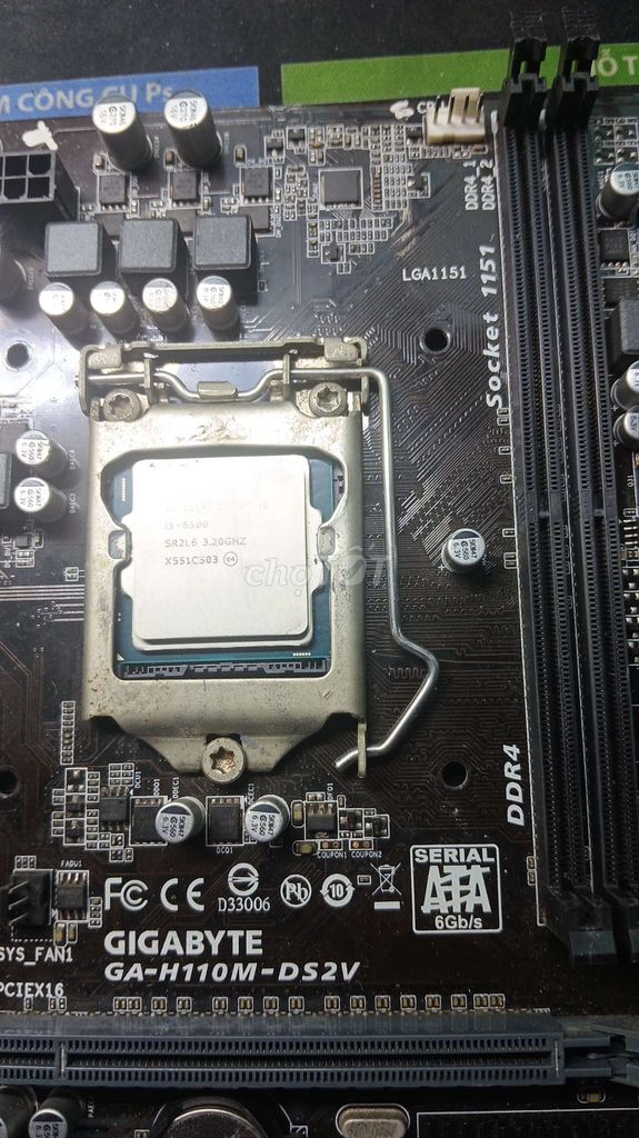 Bo mạch chủ Gigabyte H110M-DS2V LGA1151. Mua bán Linh kiện (RAM, Card...) tại Thành phố Tân An Long An được đăng bởi VŨ TRỌNG HIẾU hình 1