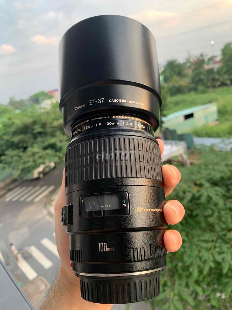 Lens Canon 100 F2.8 Macro đẹp